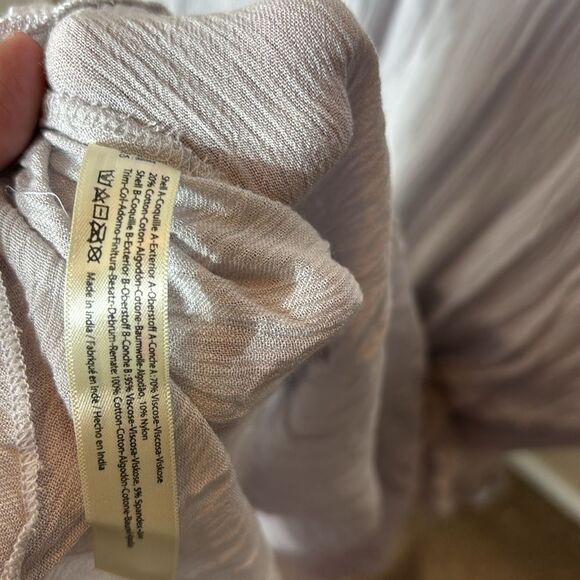 Free people one women’s xs adella slip dress maxi stardust fairy assymetric new - Picture 9 of 9